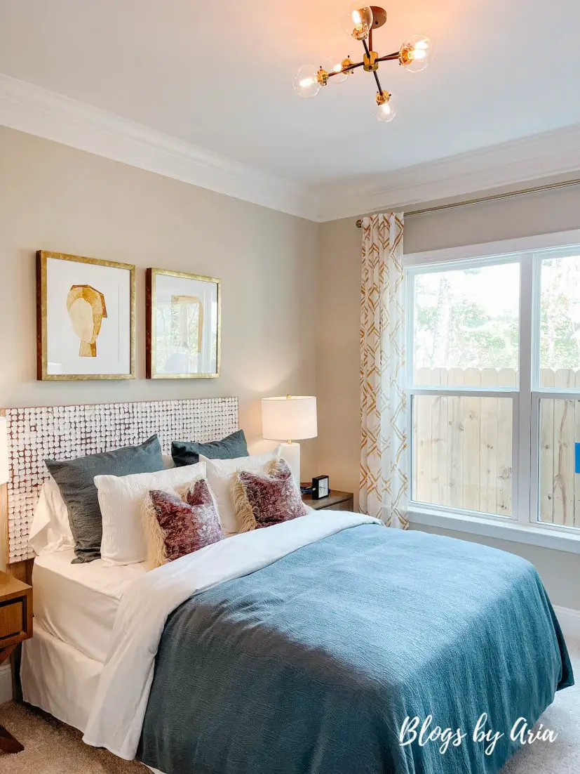 Statesville house by Caruso Homes guest bedroom on first floor