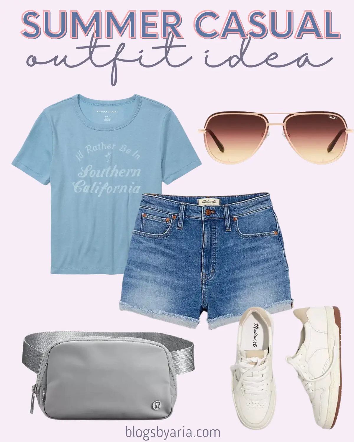 summer casual outfit with graphic tee
