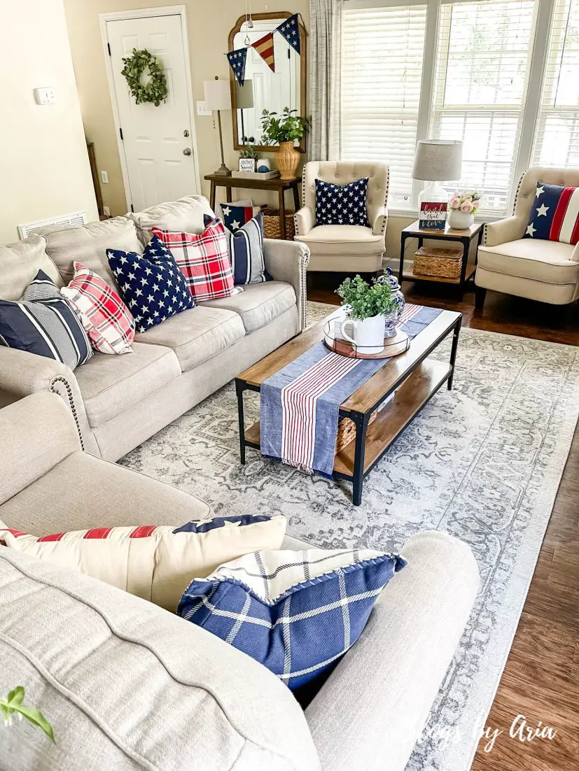 Americana decorating ideas for living room