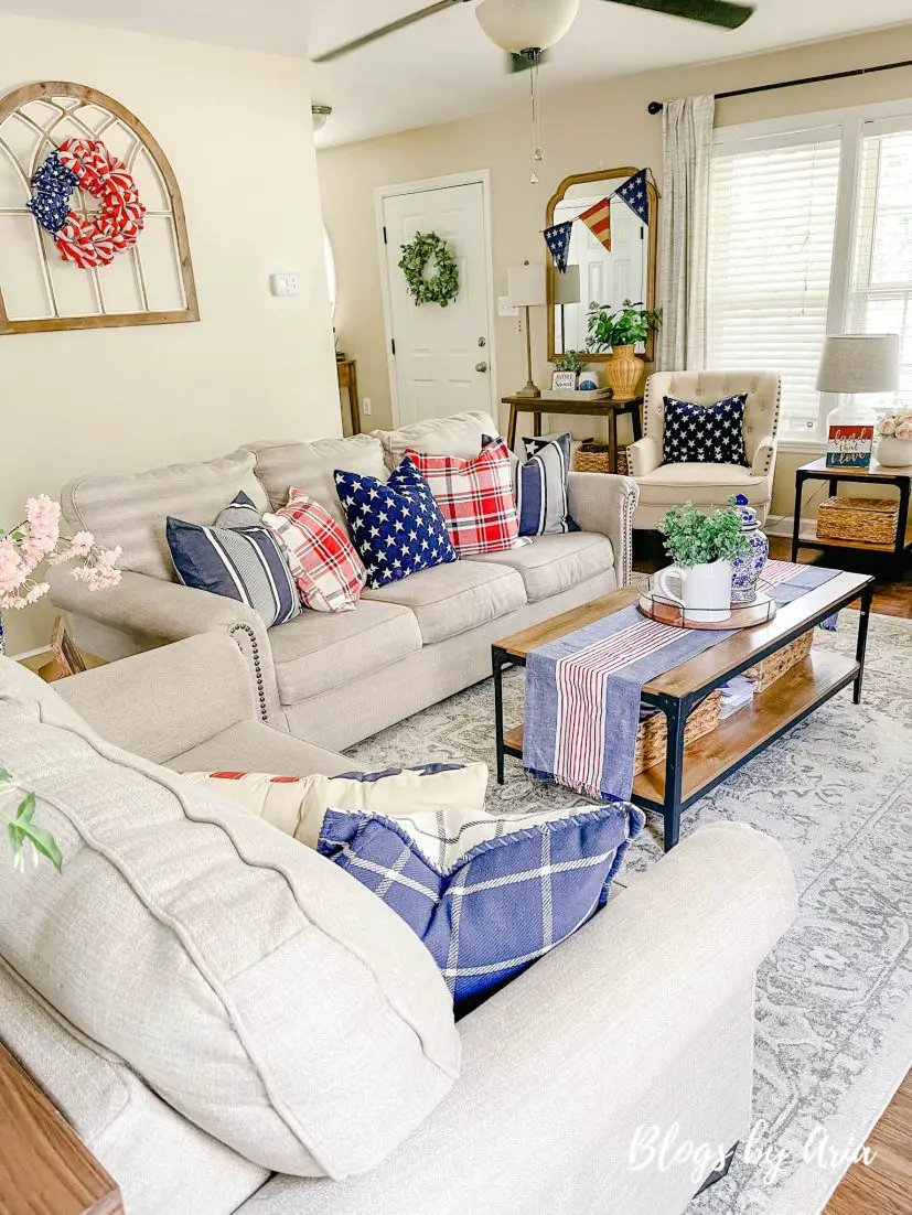 Americana decorating ideas for living room