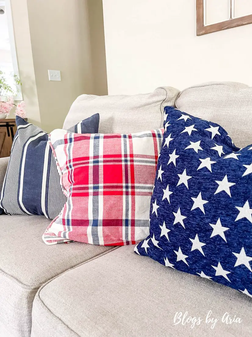 Americana pillows for summer