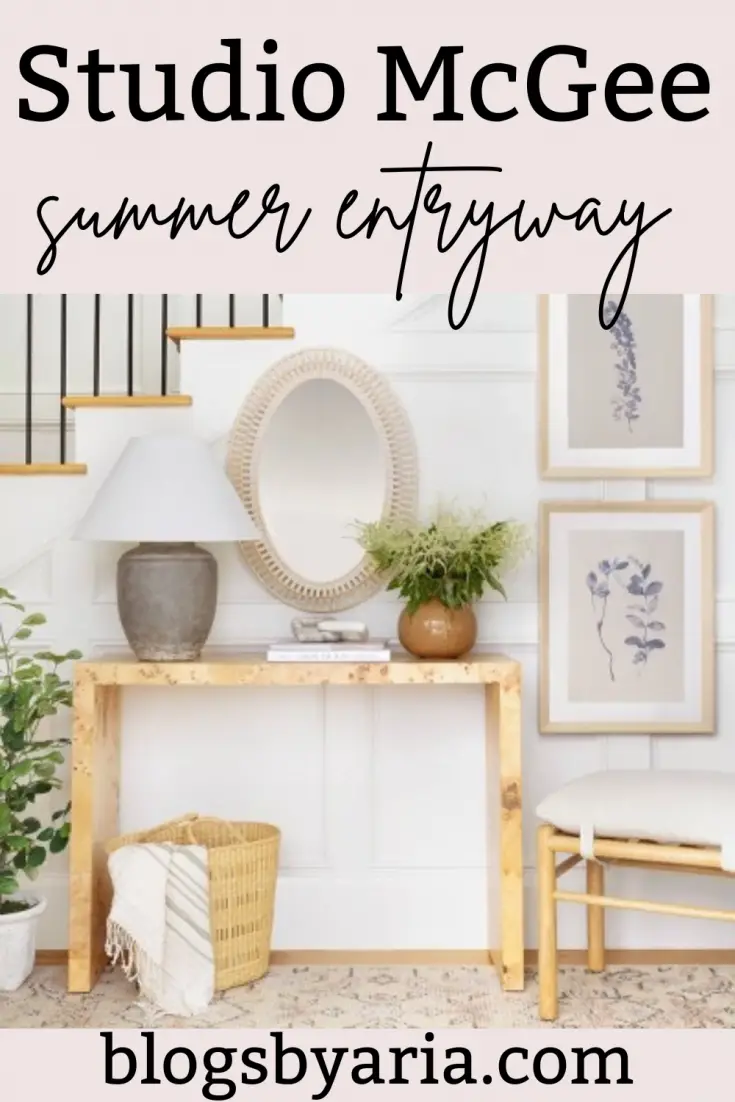 Studio McGee summer entryway