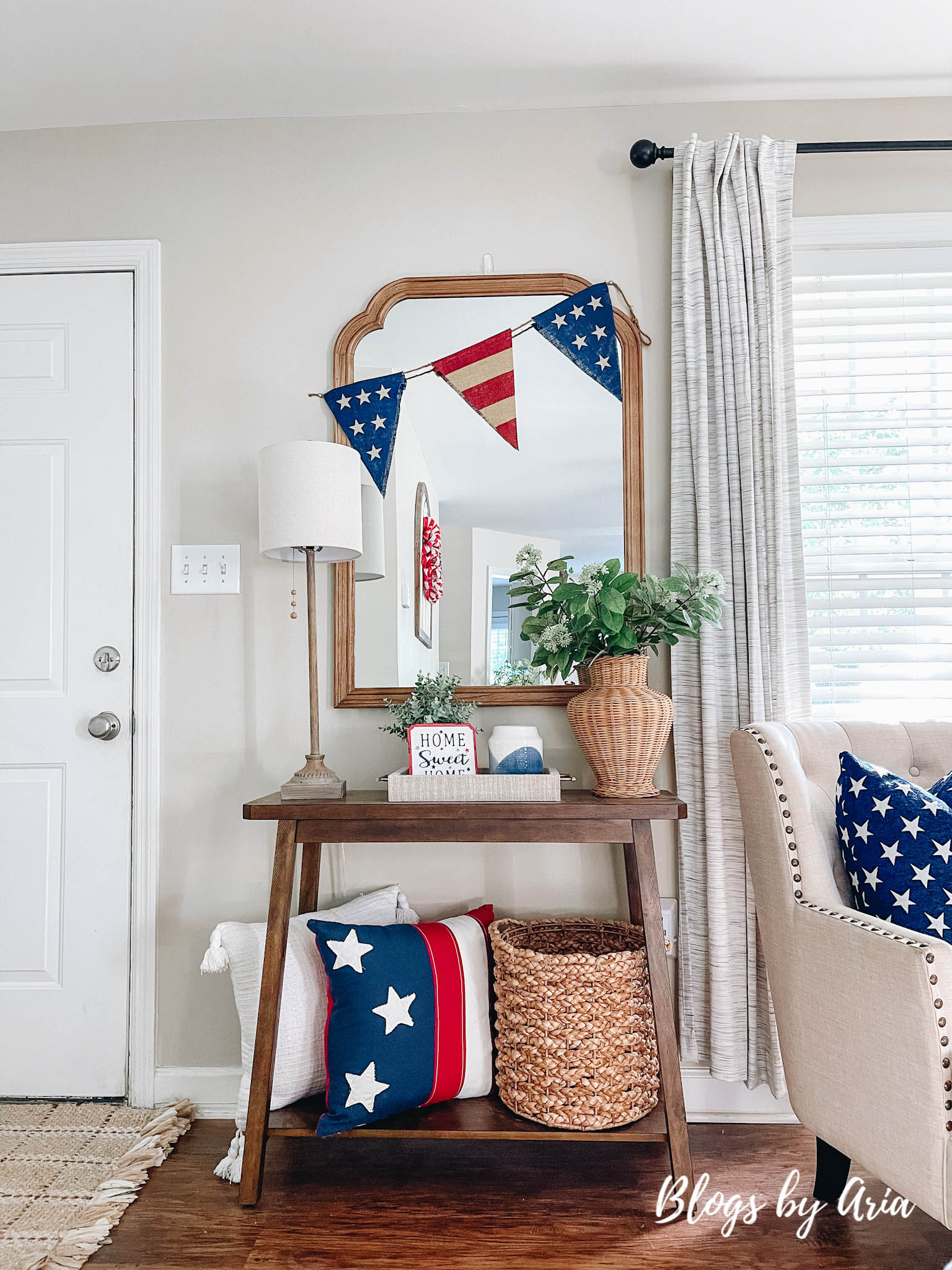 patriotic entryway decor