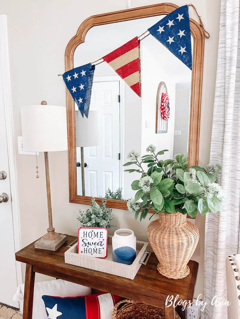 styling patriotic entryway