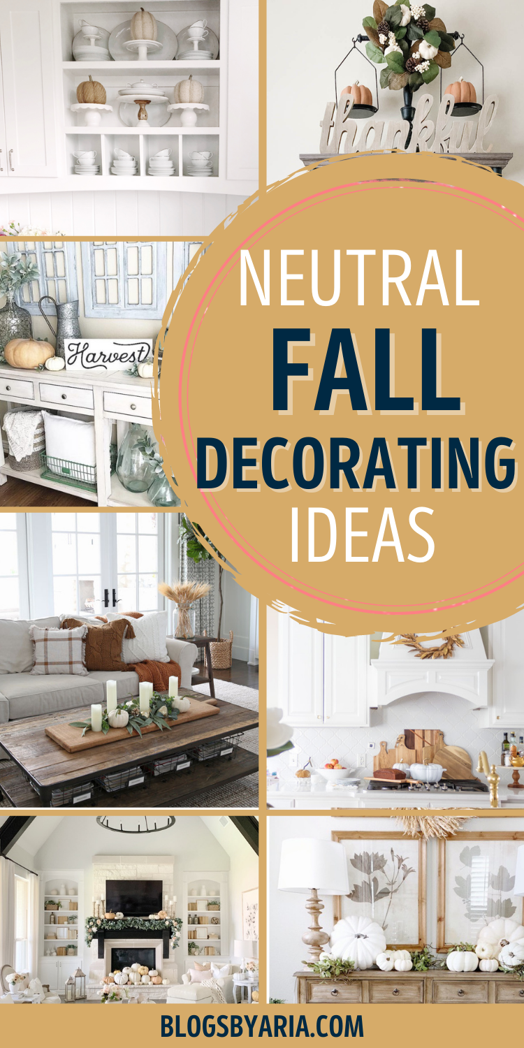 Neutral Fall Decorating Ideas cozy neutral fall decor