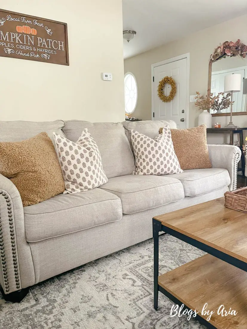 fall living room tour