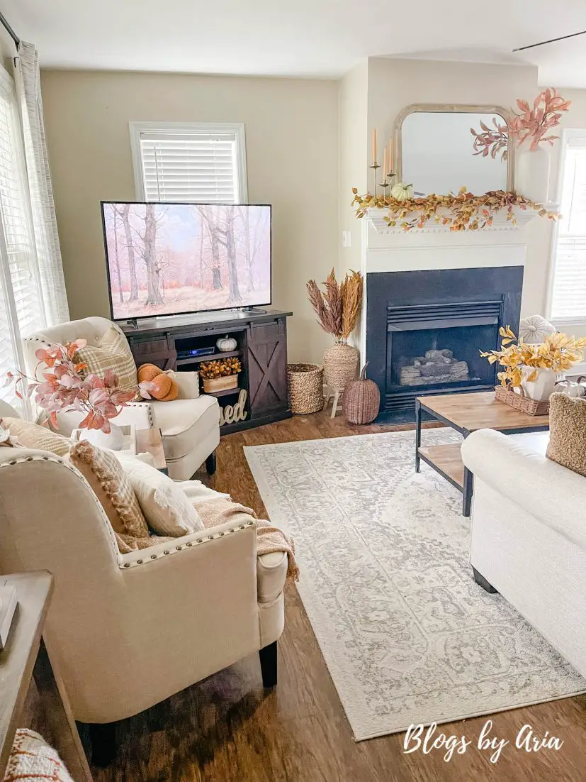 fall living room tour