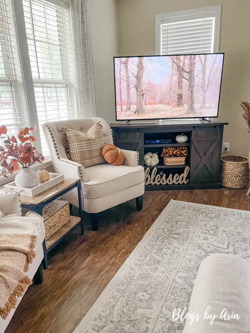 fall living room tour