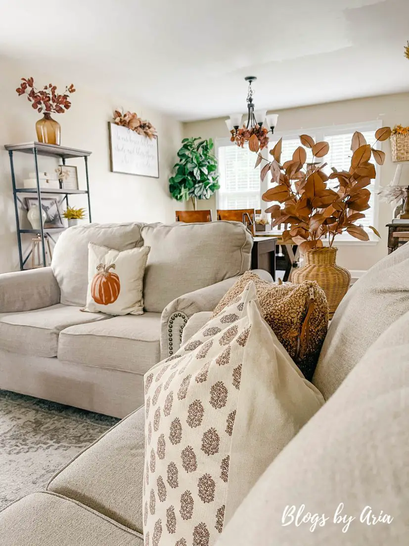 fall living room tour