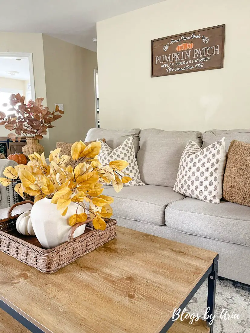 fall living room tour