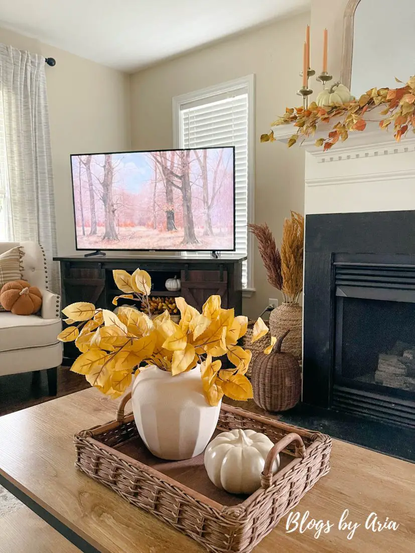 fall living room tour