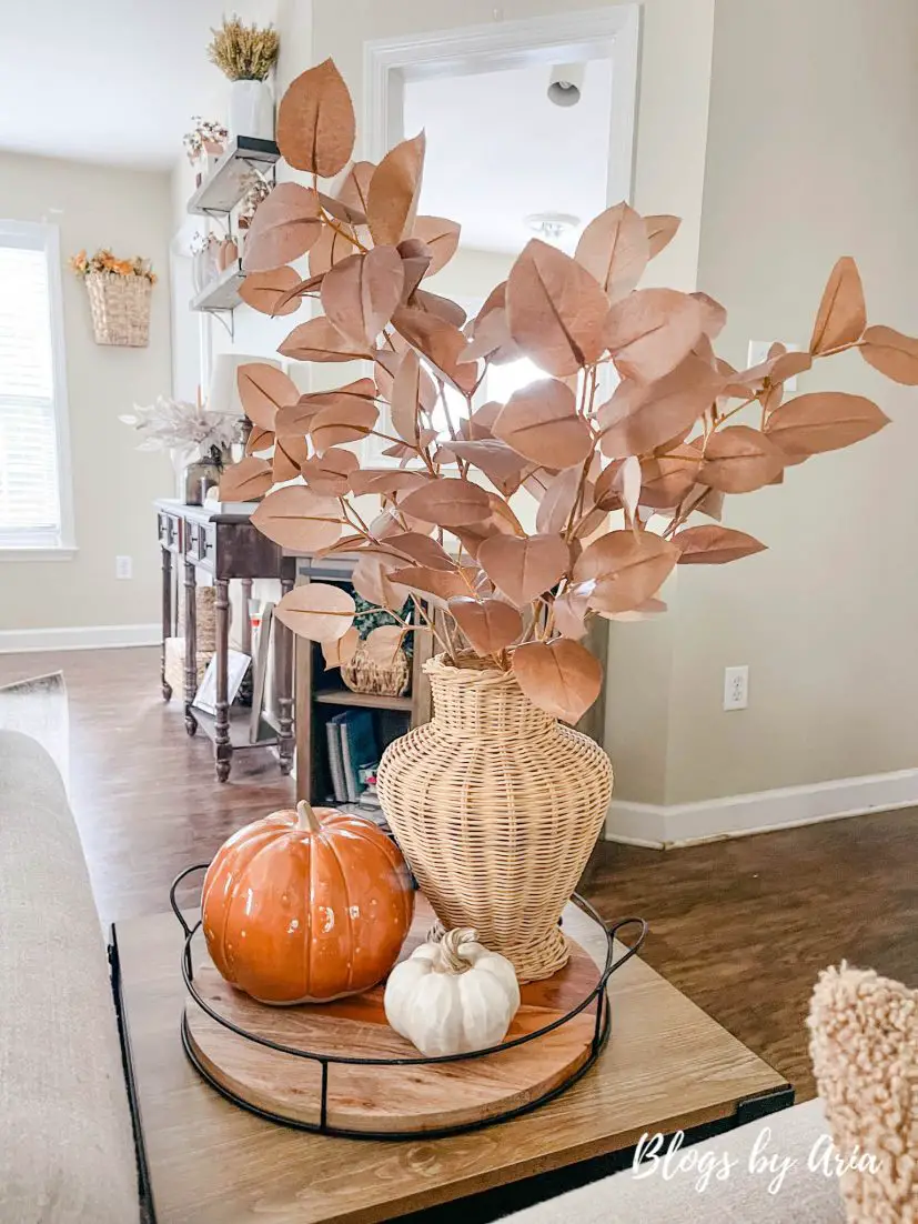 fall living room tour