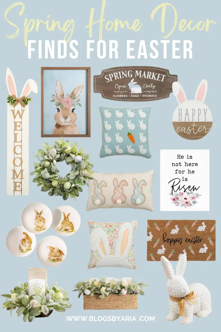 Spring Home Decor Finds for Easter, Easter home decorating ideas