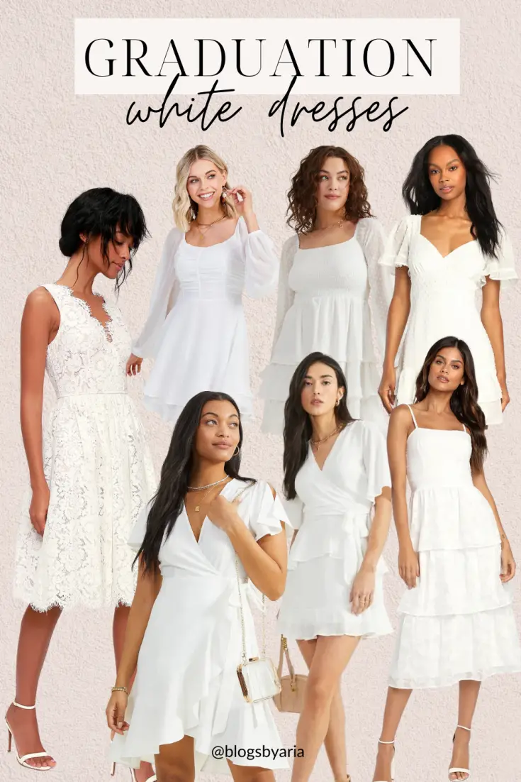 white dresses for graduation finding the perfect graduation dress