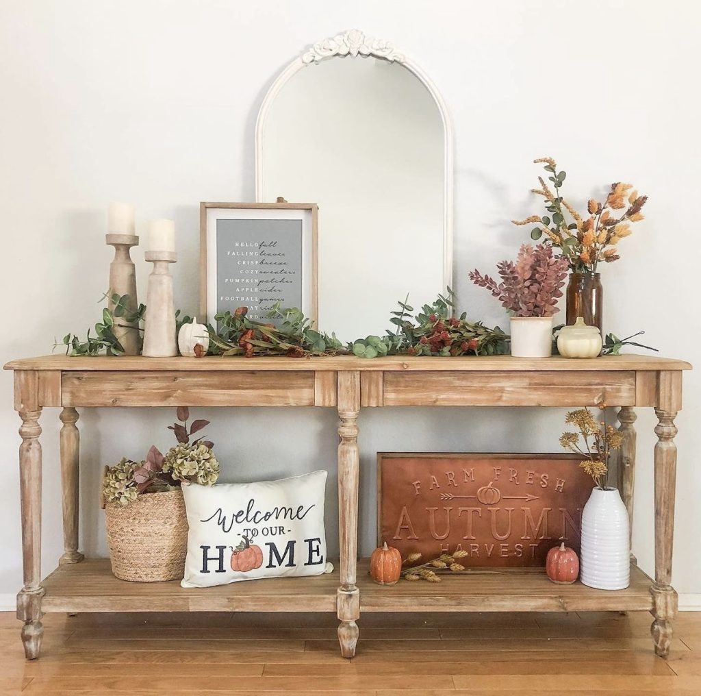 Ways to Welcome Fall: Stunning Entryway Table Decor Ideas