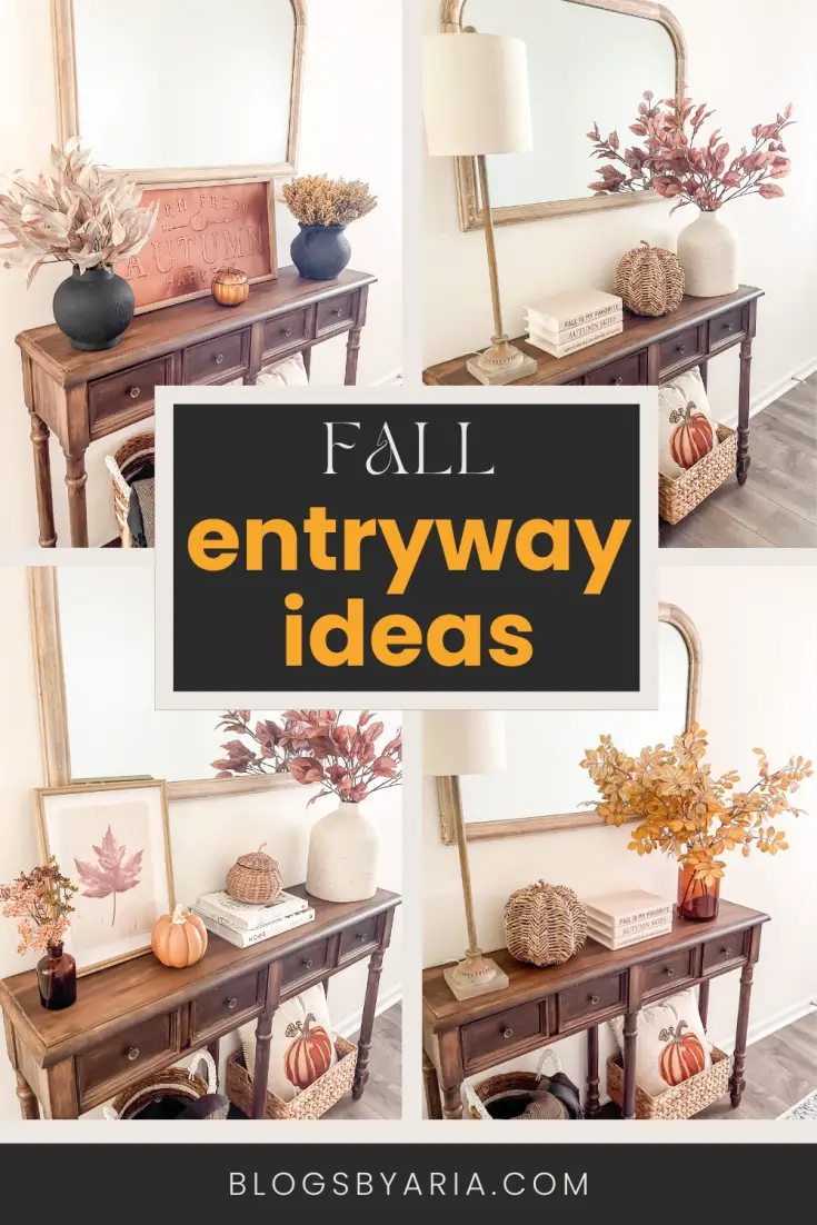 Welcome fall into your home with these cozy and inviting entryway decorating ideas! I'm sharing five ways to style your entryway for fall.