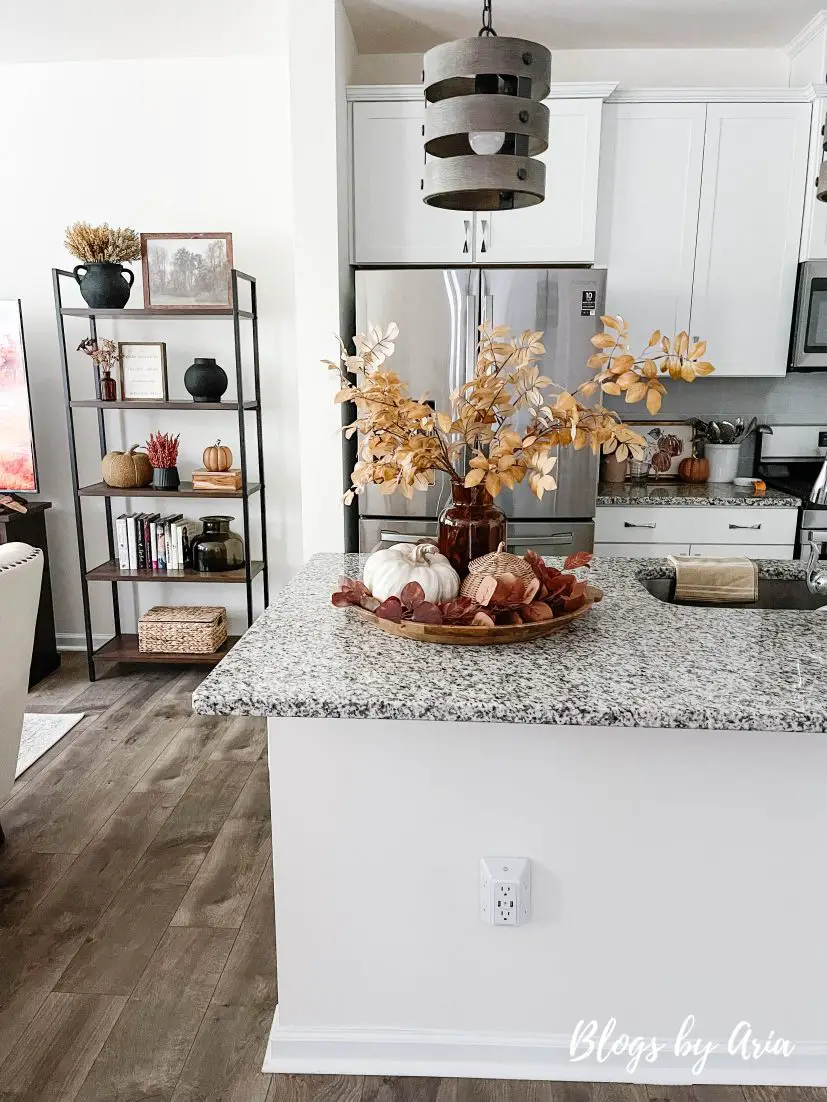 cozy fall kitchen tour, cozy fall decor in the kitchen, decorating for fall, simple and neutral fall living kitchen decor, fall kitchen ideas, my cozy fall kitchen, fall kitchen decor ideas