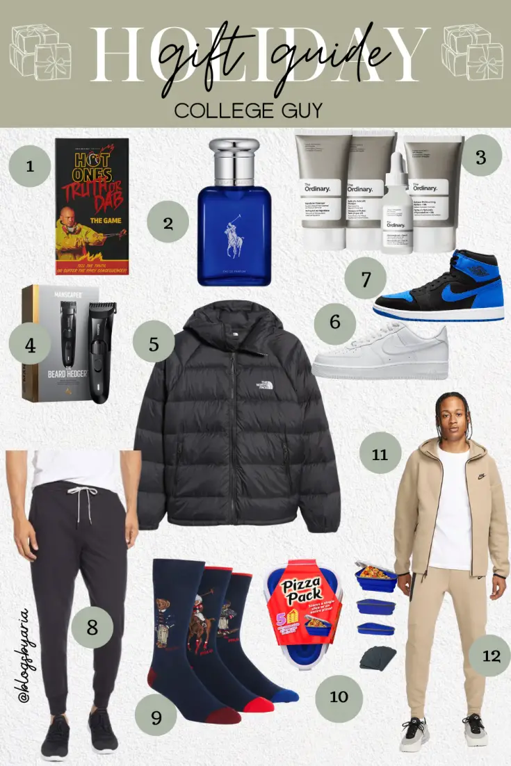 college guy holiday gift guide, college guy christmas gift ideas, what to get a college guy for christmas