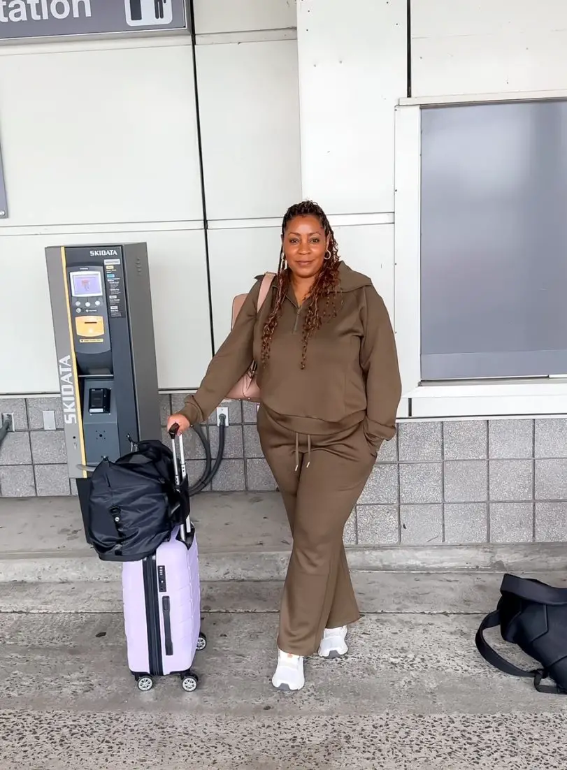two piece air essentials look for less, two piece set, midsize fashion, amazon fashion